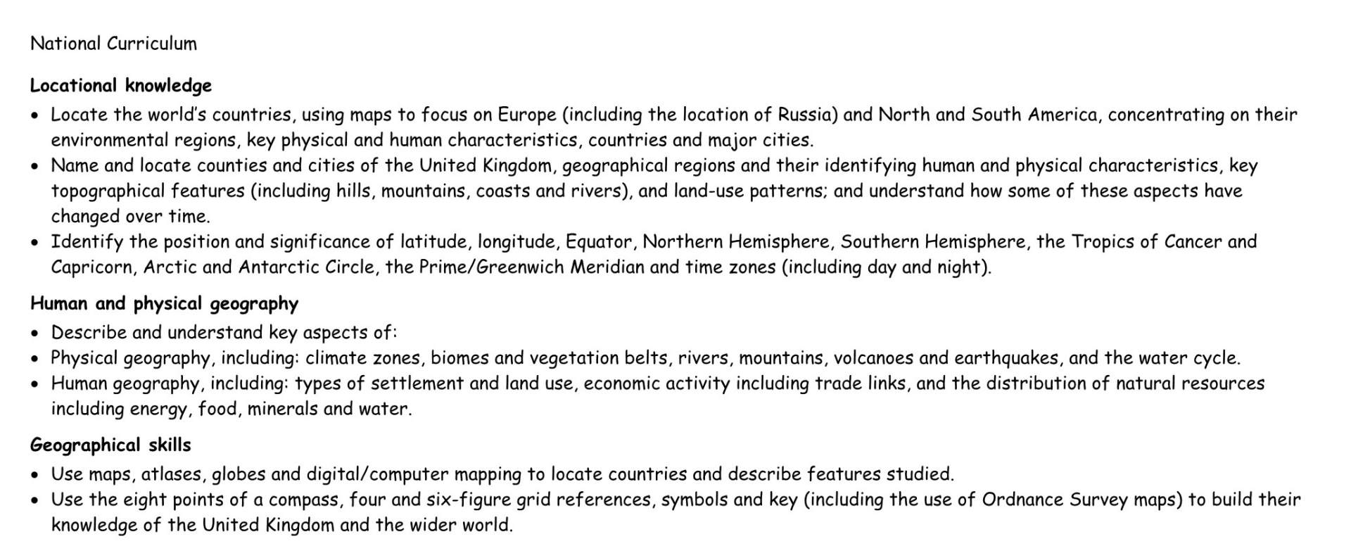 Geography Y5&6 MTP NC